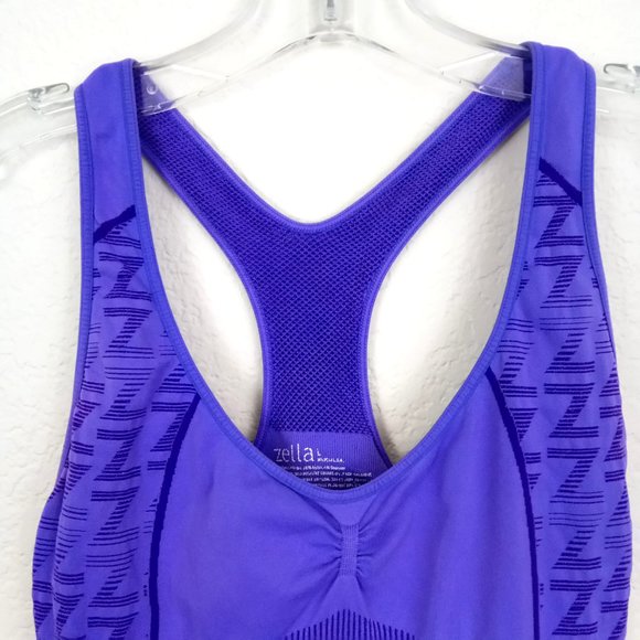 4/$25 Zella Violet Athletic Racerback Top Large - Picture 3 of 12